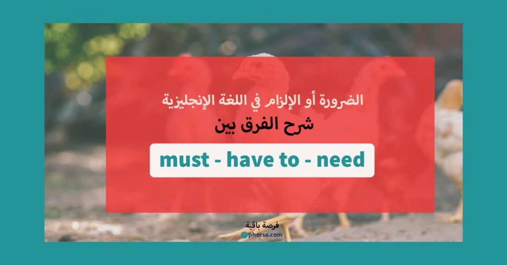 شرح قاعدة must - have to - need (1)